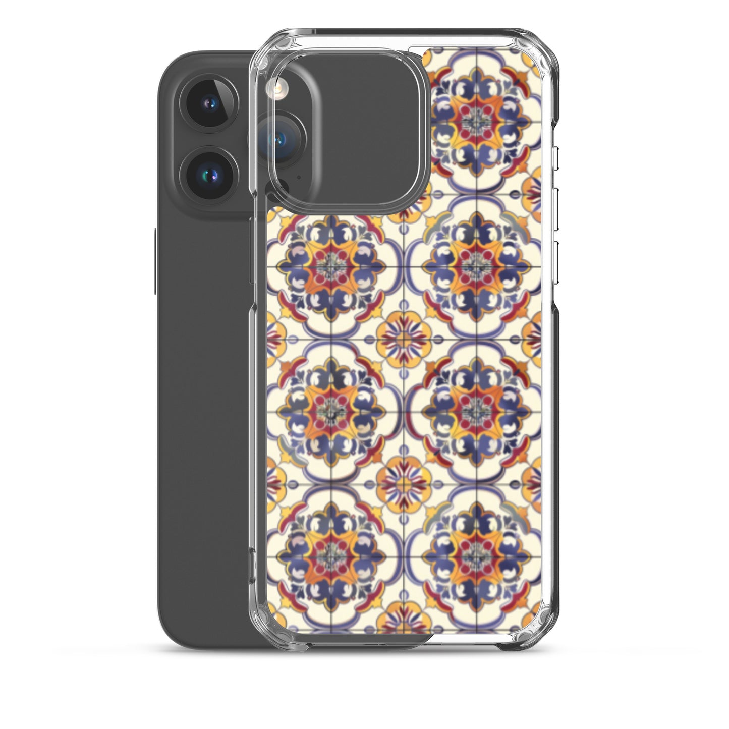iPhone Case Classic Victorian Tile Blue