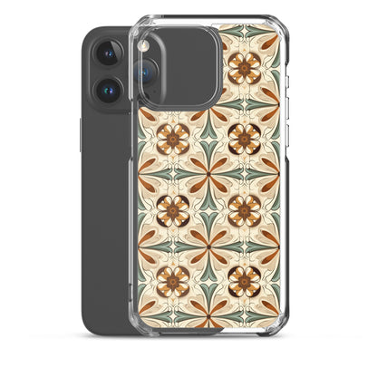 iPhone Case Ornate Leaves Tile