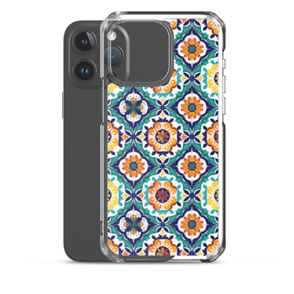 iPhone Case Talavera Tiles Green and Blue
