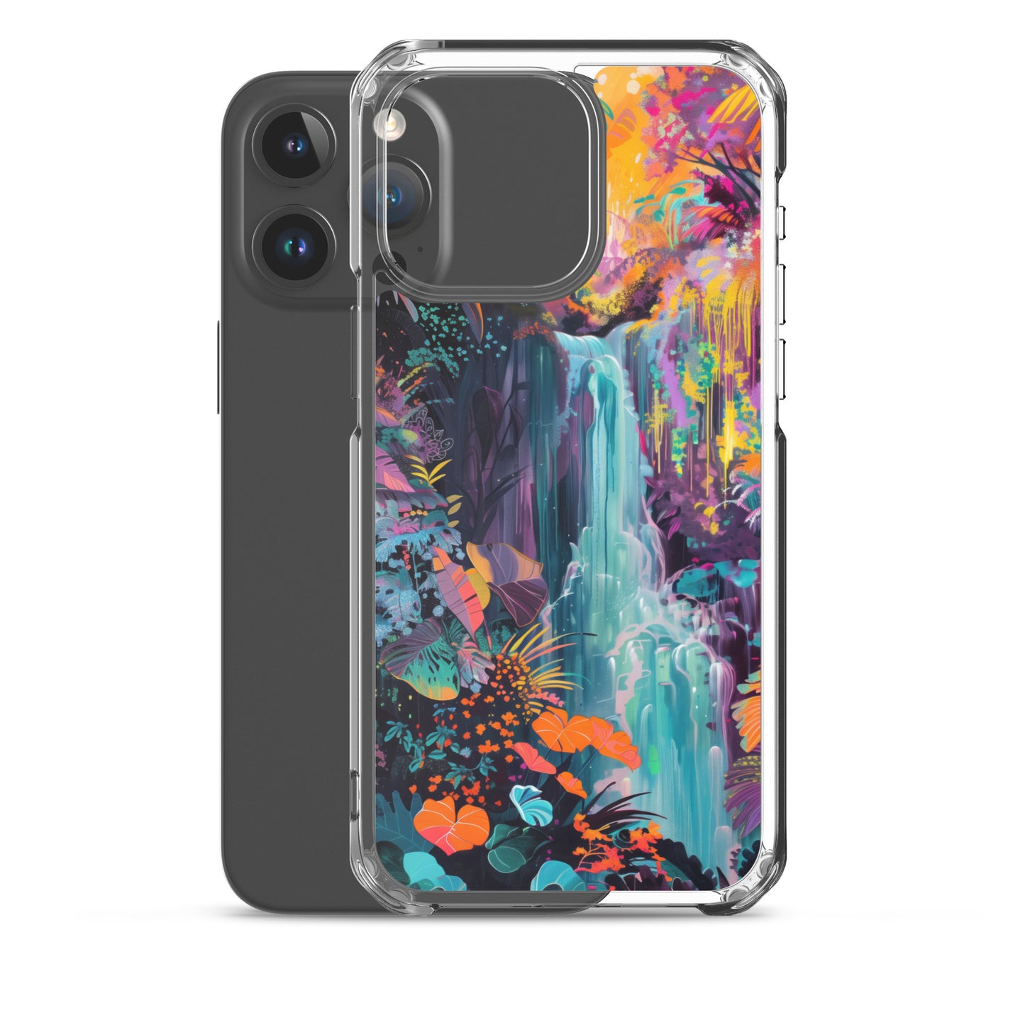 iPhone Case Vibrant Tropical Jungle Waterfall