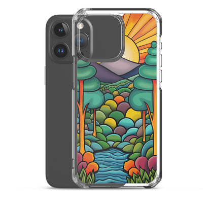 iPhone Case Arkley Sunrise over Mountains and Forest