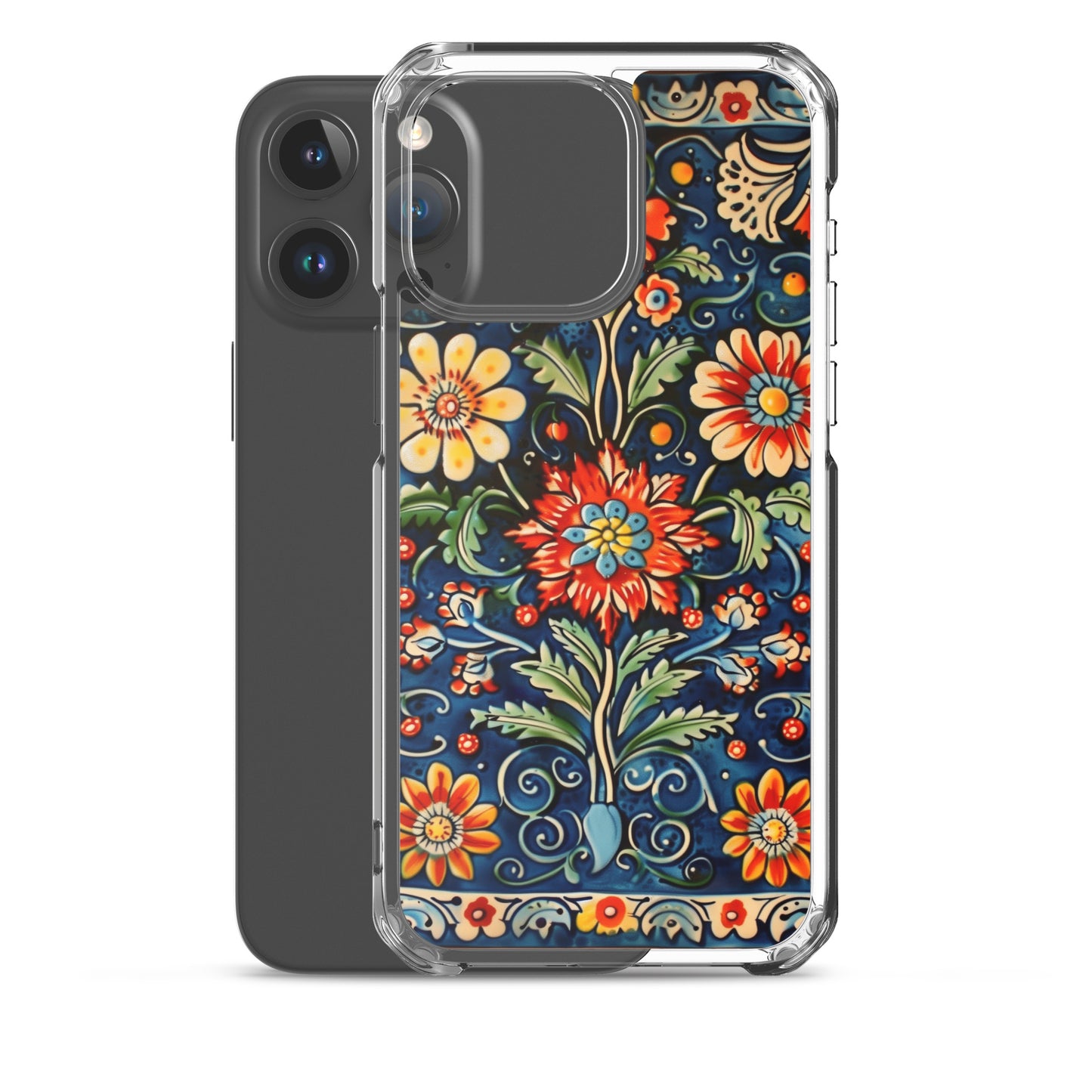 iPhone Case Colorful Flowers Boleslawiec Pottery Tile