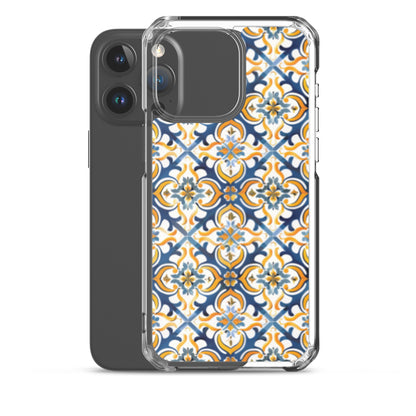 iPhone Case Colorful Spanish Tile Pattern
