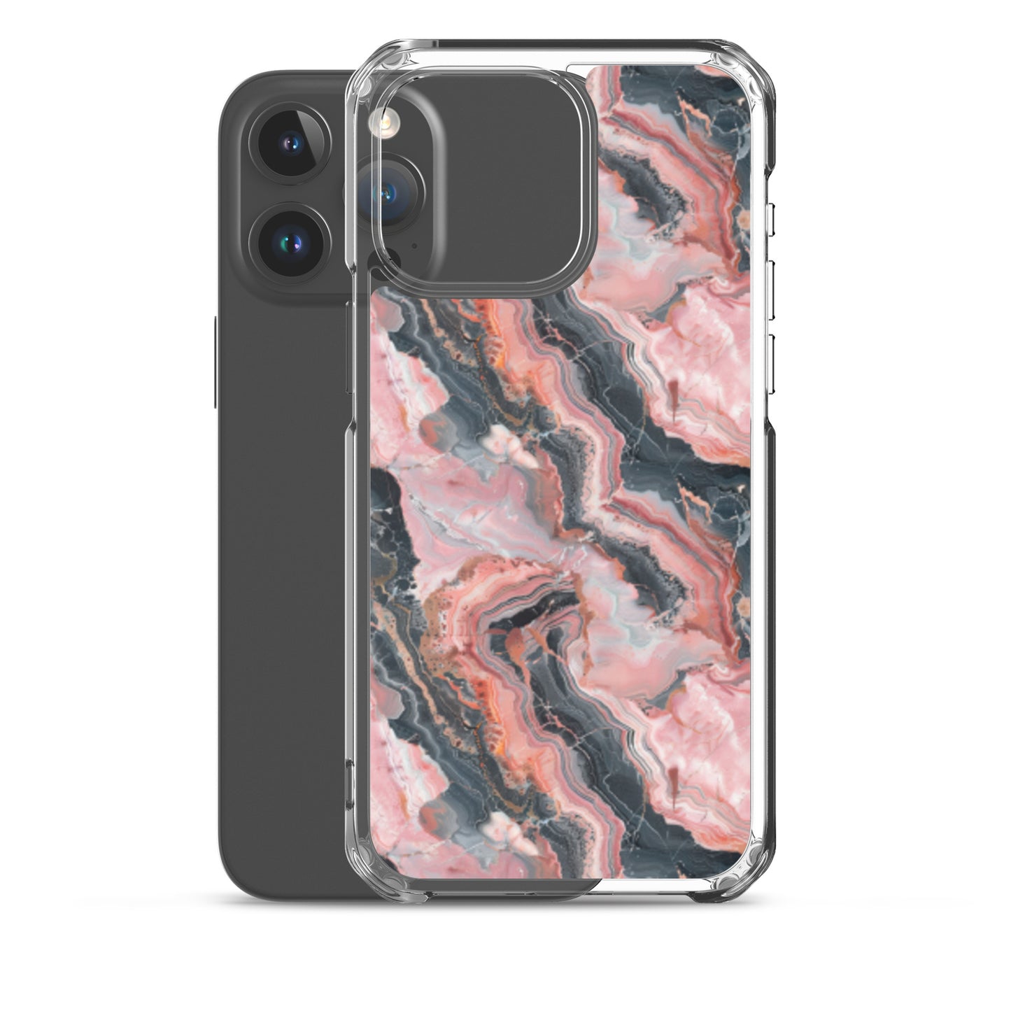 iPhone Case Pink Picasso Marble Pattern