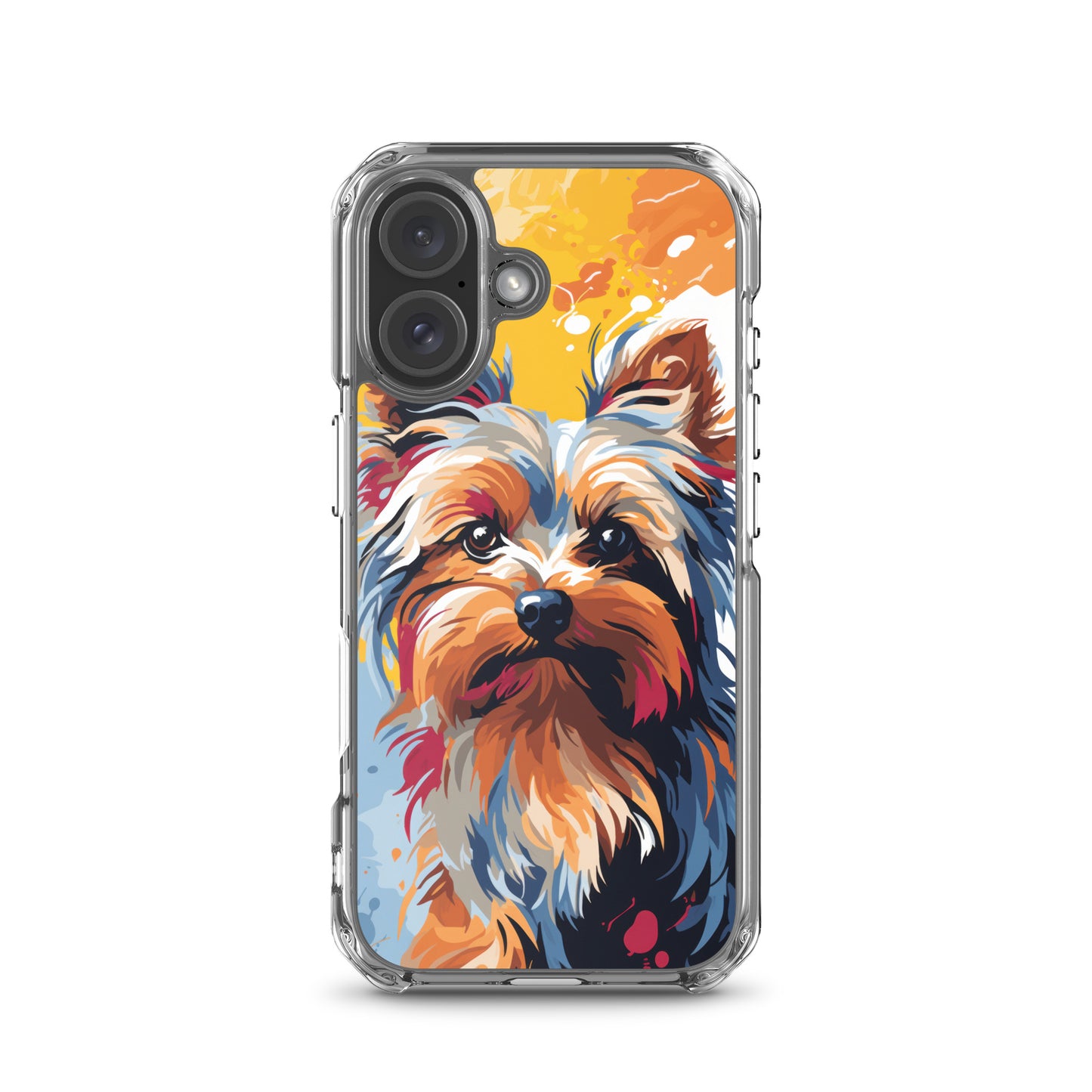 iPhone Case Painted Yorkshire Terrier Yellow