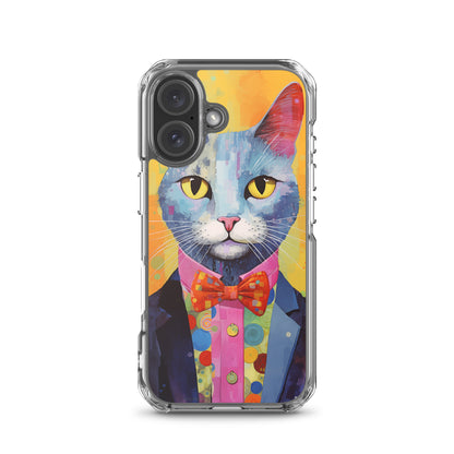 Fancy Colorful Kitty Cat iPhone Case