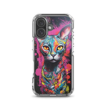 Graffiti Sphynx Cat #2 iPhone Case