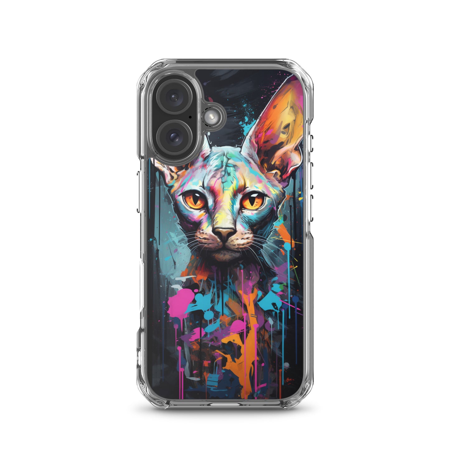Graffiti Sphynx Cat iPhone Case
