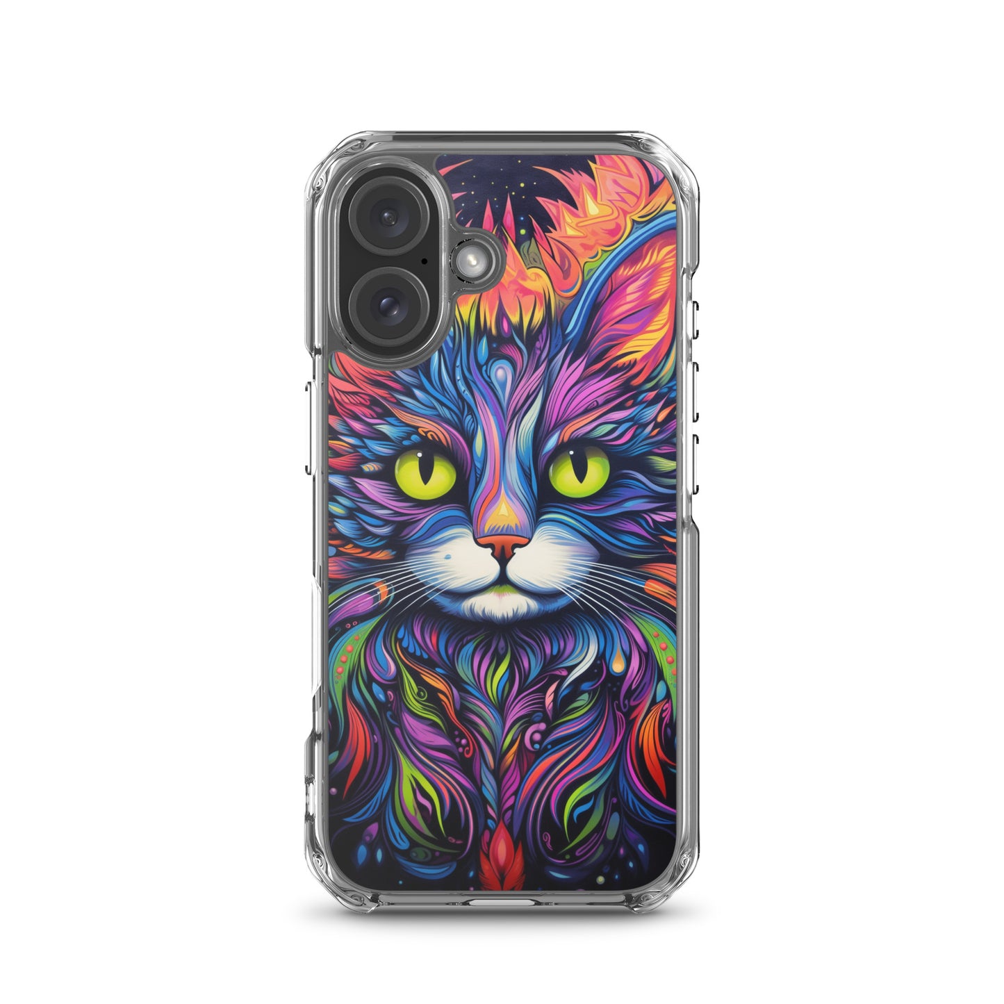 Psychedelic Cat iPhone Case
