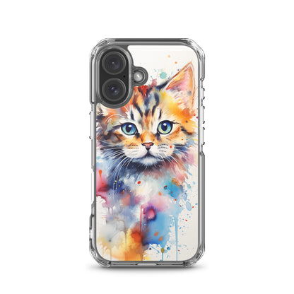 Watercolor Kitty Cat iPhone Case