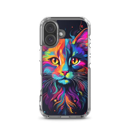 Day Glo Cat iPhone Case