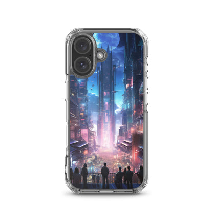 Cyberpunk Cityscape iPhone Case