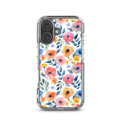 iPhone Case Colorful Watercolor Floral Pattern