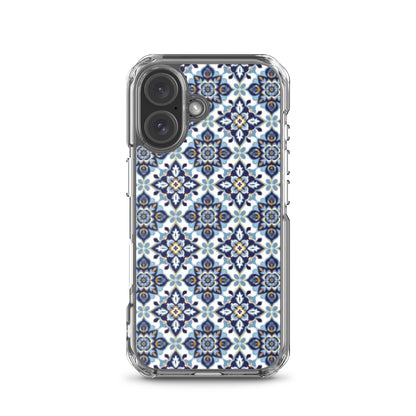 iPhone Case Classic Encaustic Tile Blue