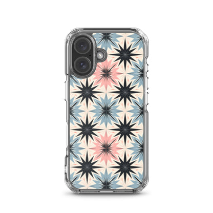 iPhone Case Pink and Blue Pastel Retro Stars