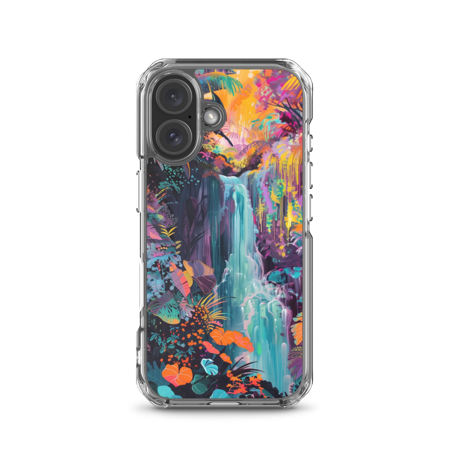 iPhone Case Vibrant Tropical Jungle Waterfall