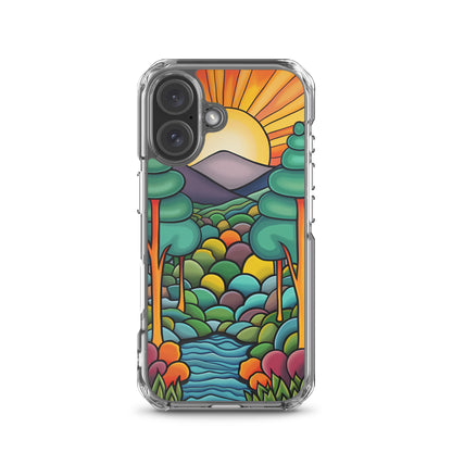 iPhone Case Arkley Sunrise over Mountains and Forest