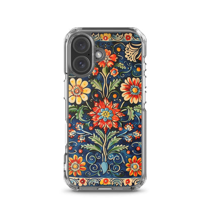 iPhone Case Colorful Flowers Boleslawiec Pottery Tile