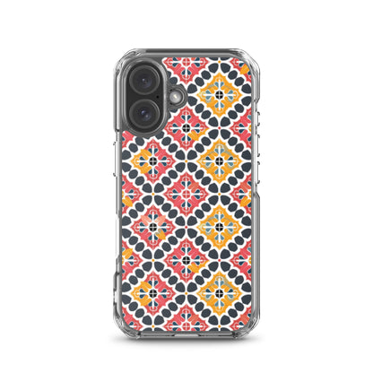 iPhone Case Colorful Spanish Quatrefoil Pattern