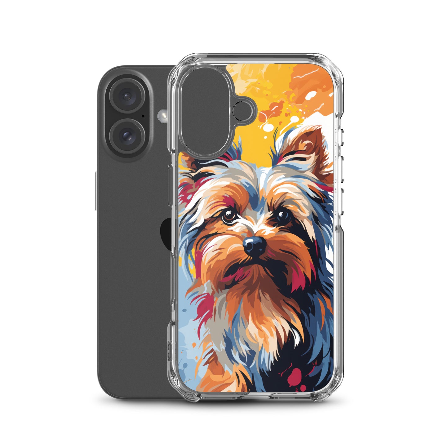 iPhone Case Painted Yorkshire Terrier Yellow