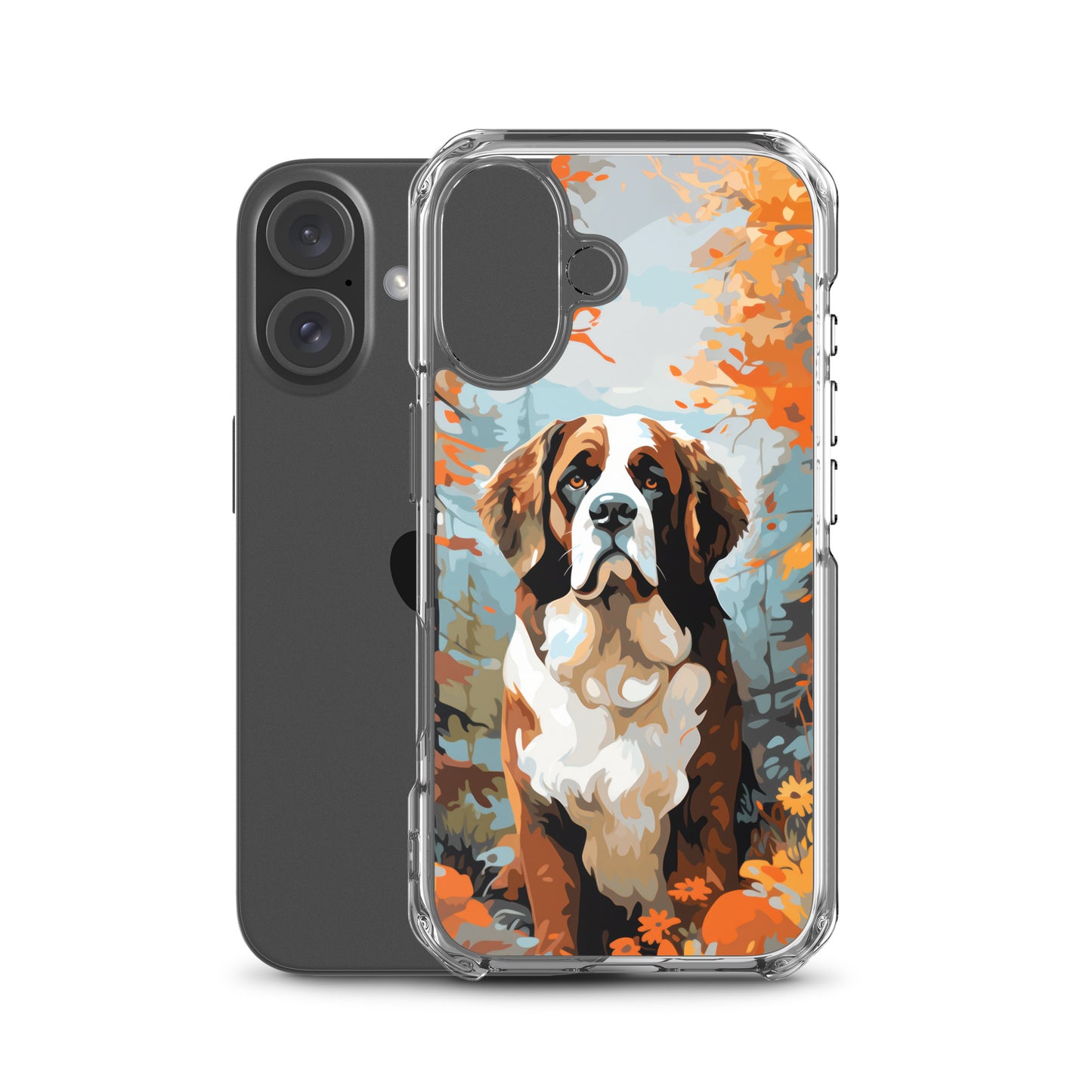 iPhone Case Painted St. Bernard