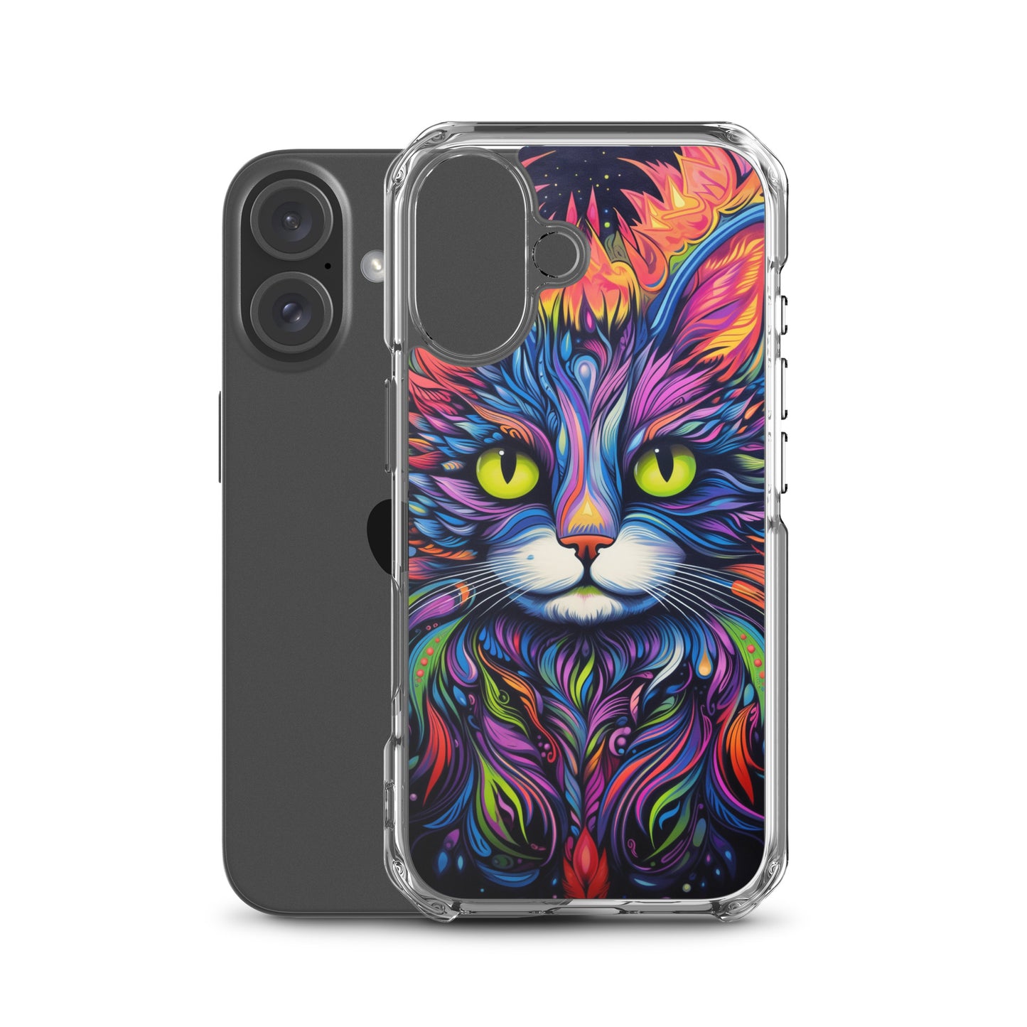 Psychedelic Cat iPhone Case