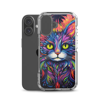 Psychedelic Cat iPhone Case