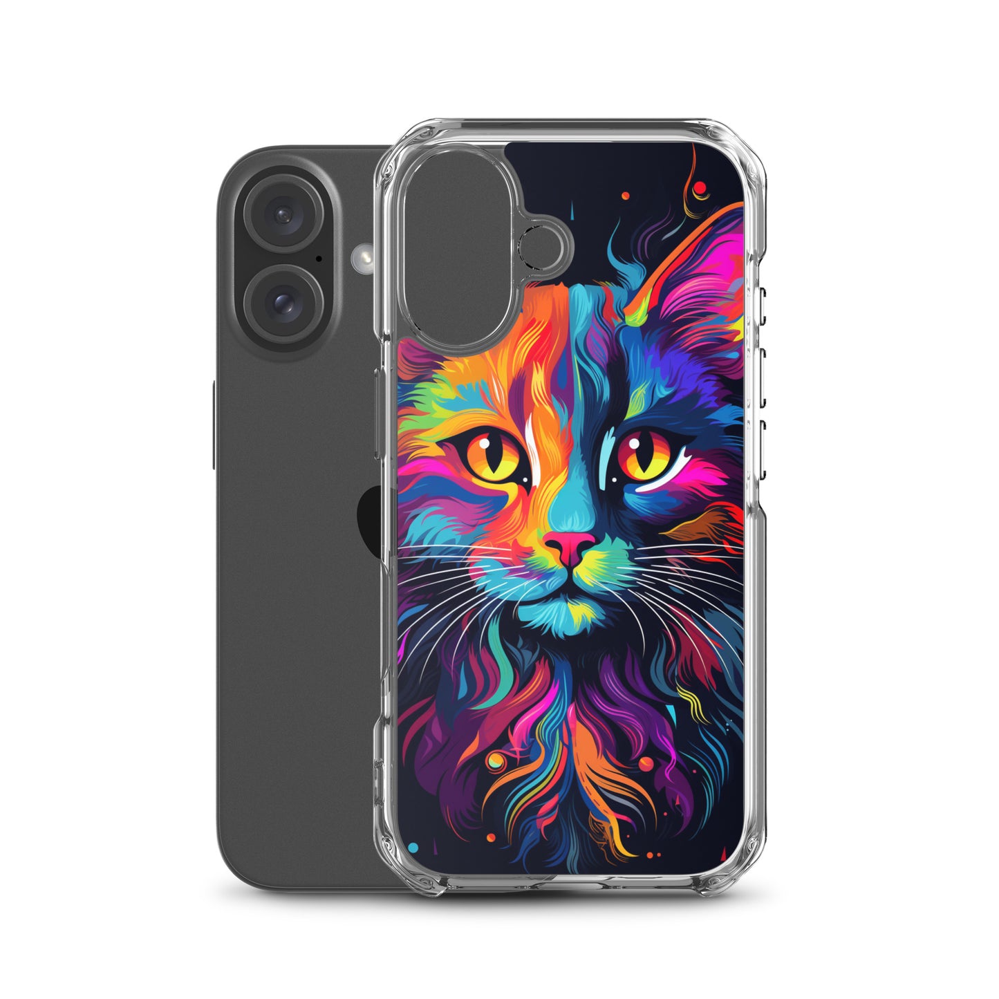 Day Glo Cat iPhone Case