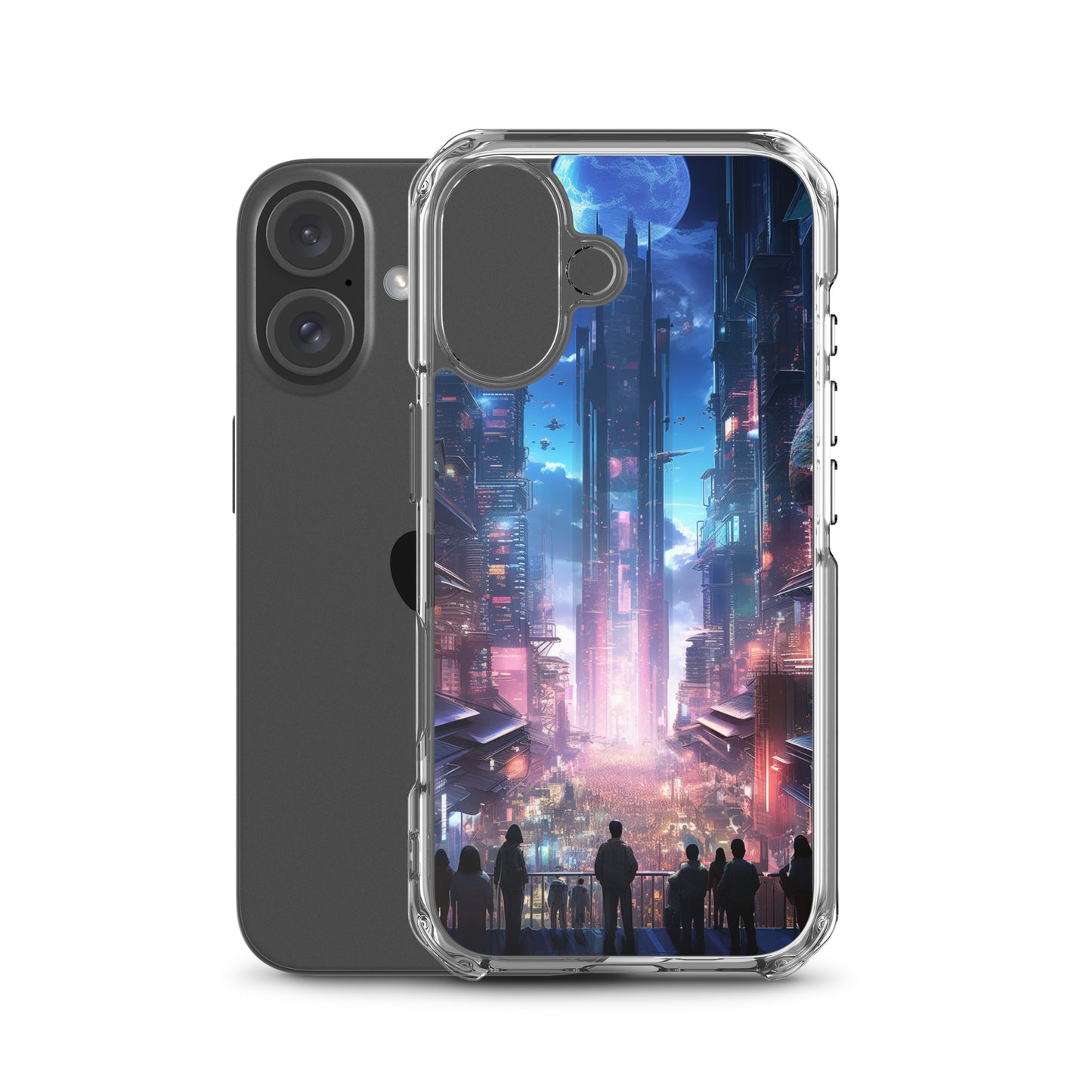 Cyberpunk Cityscape iPhone Case