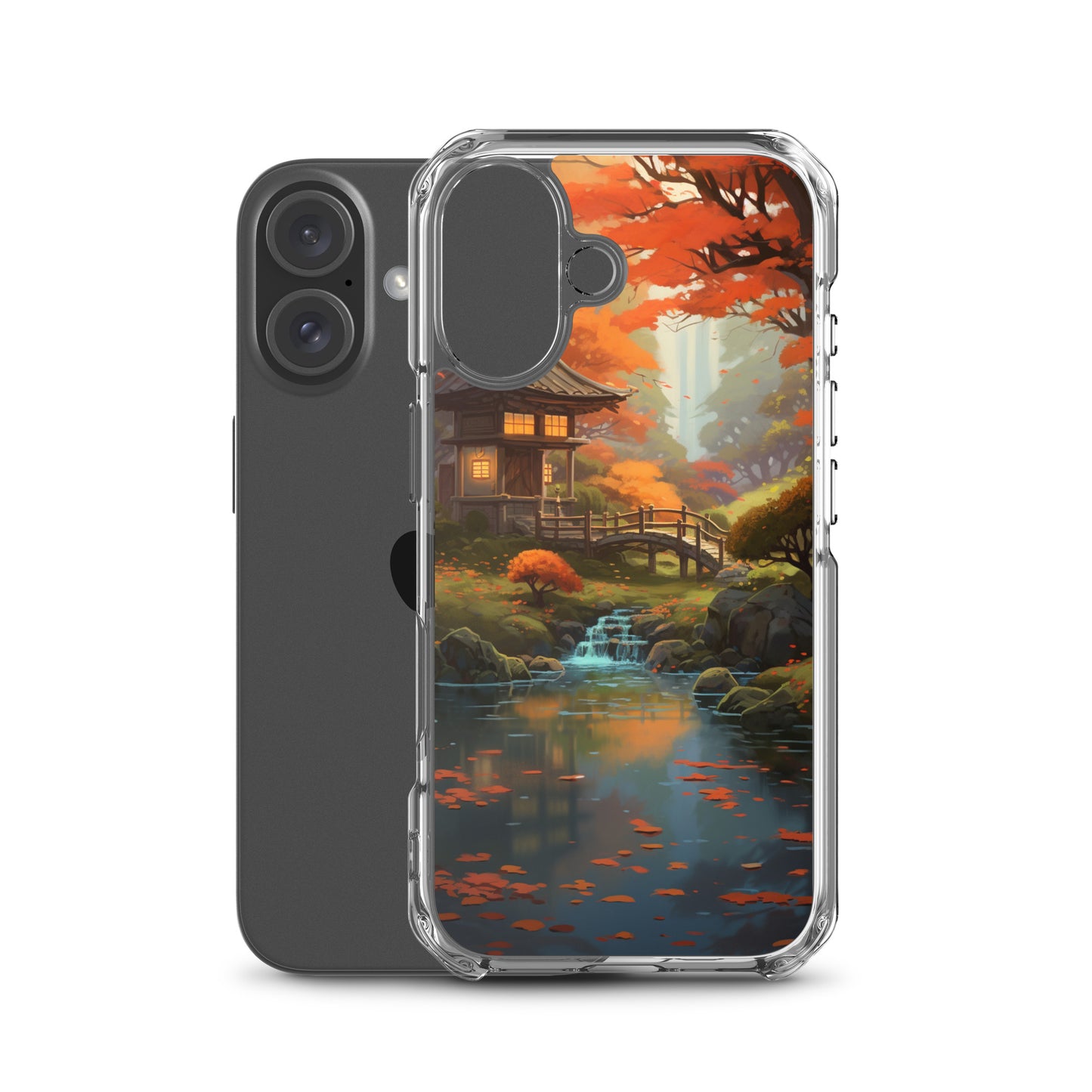 Japanese Garden in Autumn iPhone Case