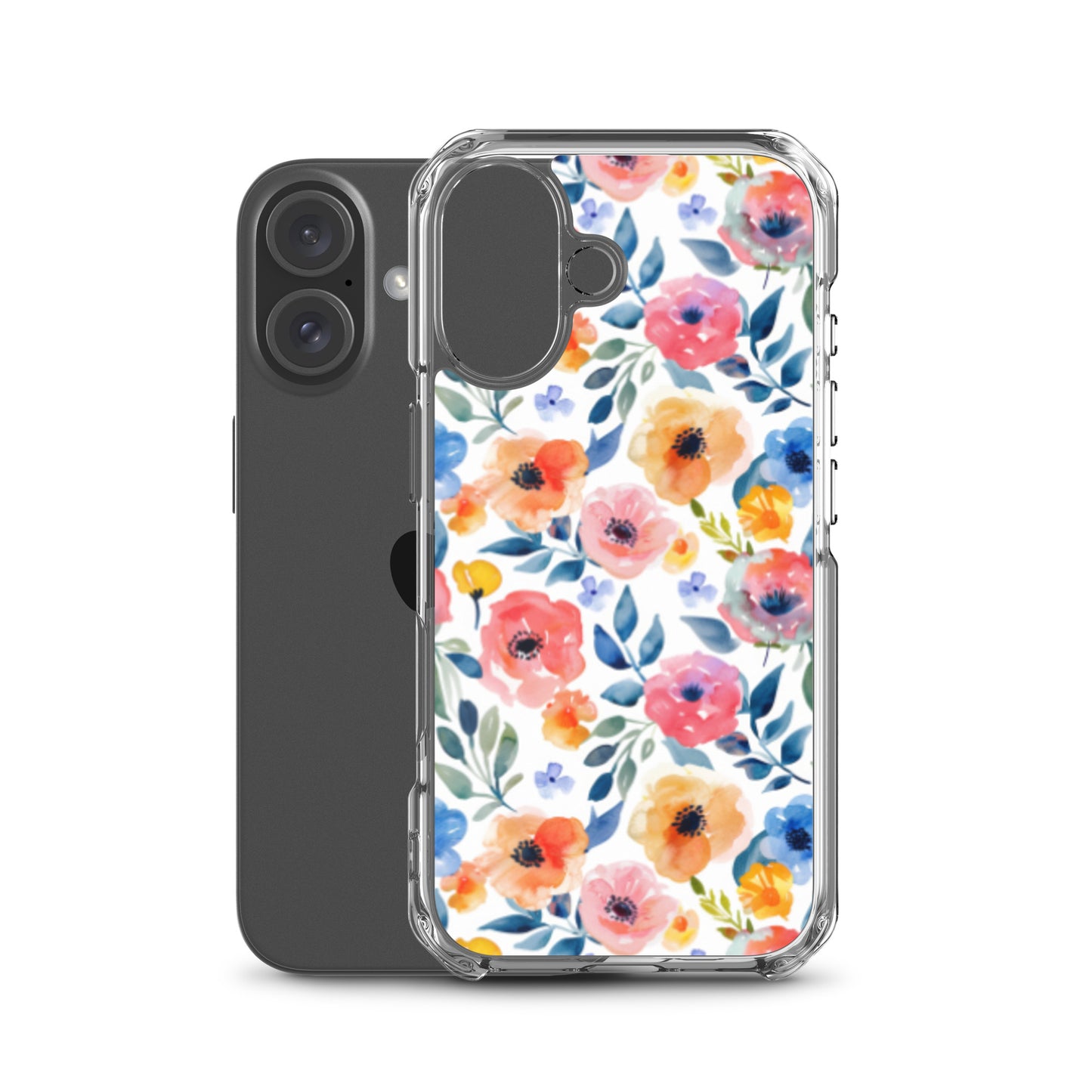 iPhone Case Colorful Watercolor Floral Pattern