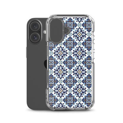 iPhone Case Classic Encaustic Tile Blue