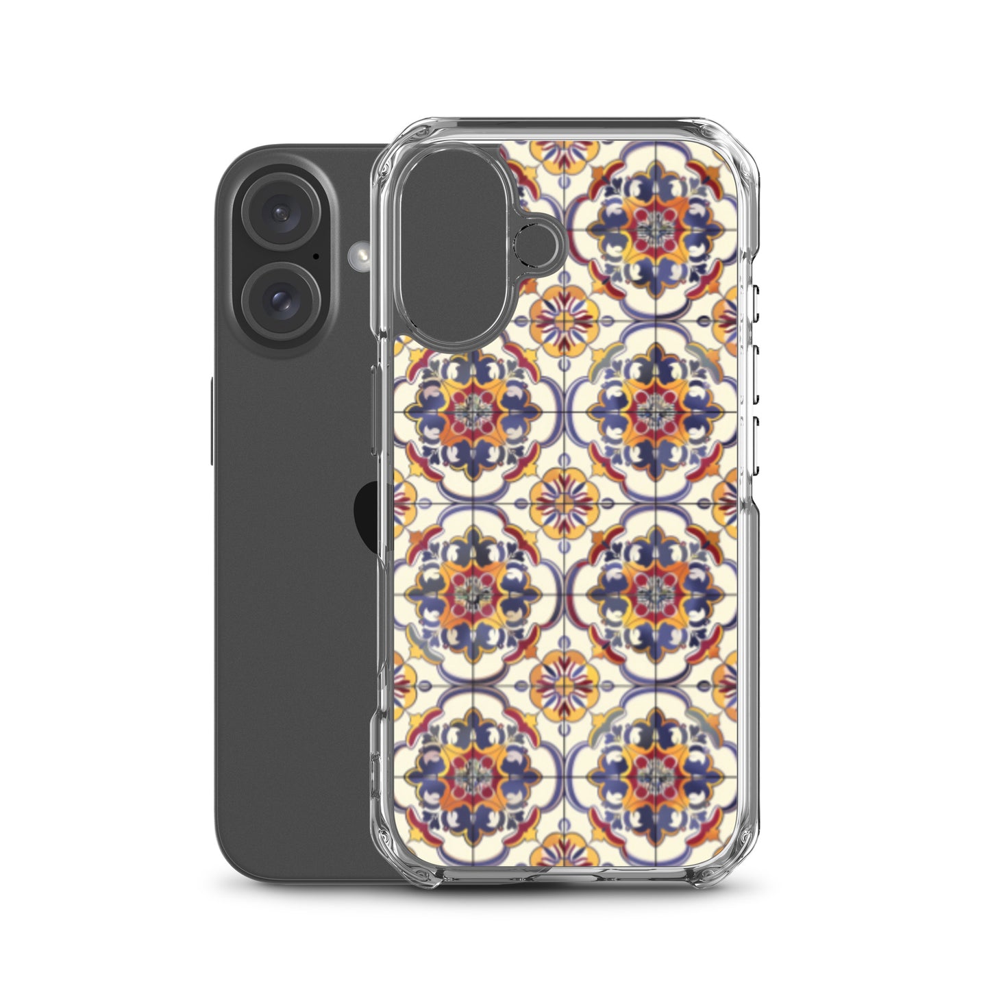 iPhone Case Classic Victorian Tile Blue