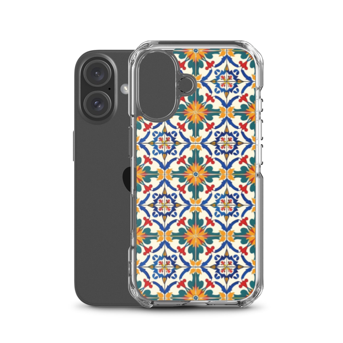 iPhone Case Colorful Yellow & Green Mediterranean Tiles