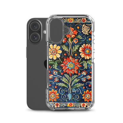 iPhone Case Colorful Flowers Boleslawiec Pottery Tile