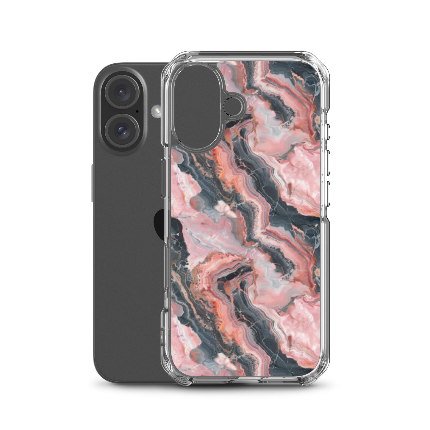 iPhone Case Pink Picasso Marble Pattern