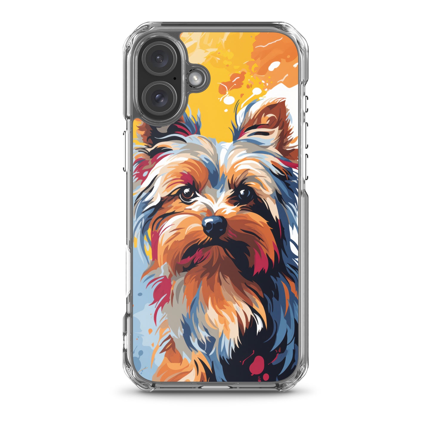 iPhone Case Painted Yorkshire Terrier Yellow