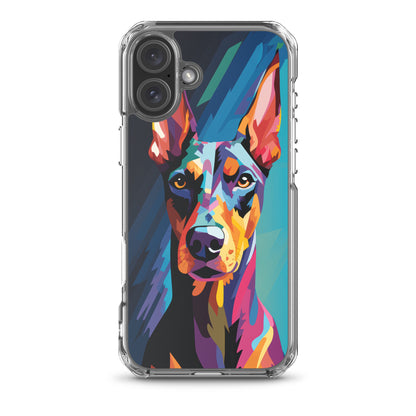 iPhone Case Painted Doberman Pinscher
