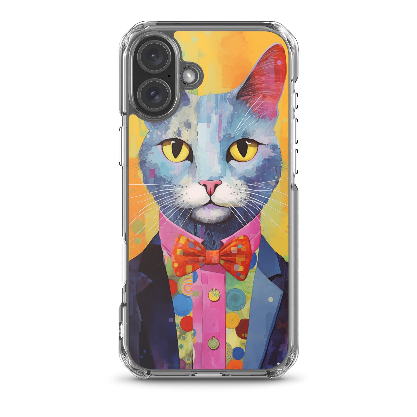 Fancy Colorful Kitty Cat iPhone Case