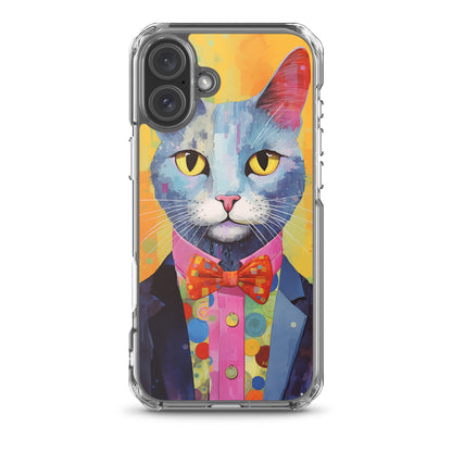 Fancy Colorful Kitty Cat iPhone Case