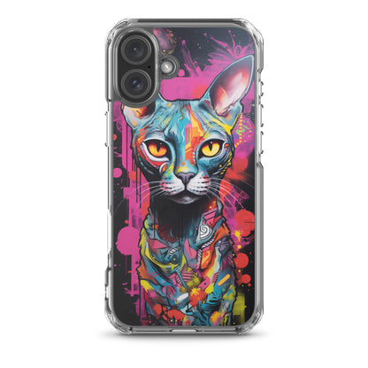 Graffiti Sphynx Cat #2 iPhone Case