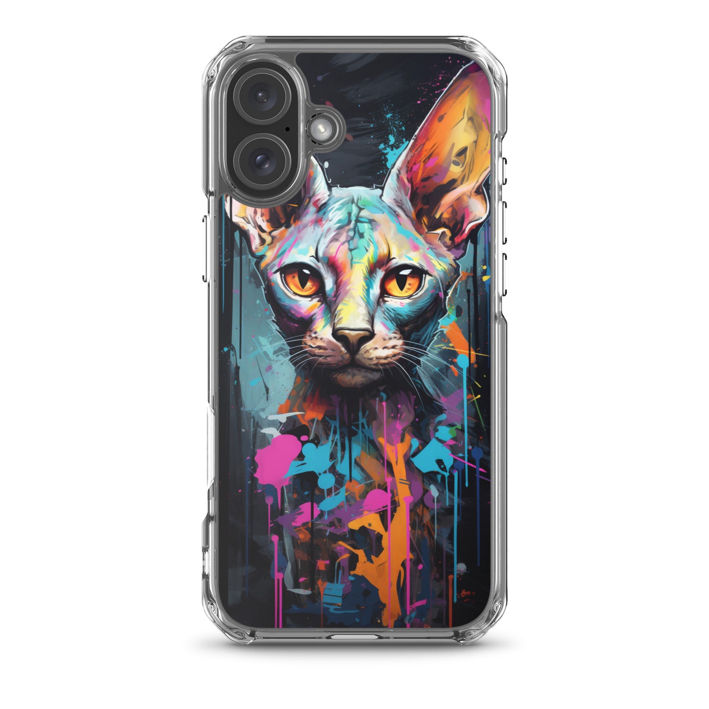Graffiti Sphynx Cat iPhone Case