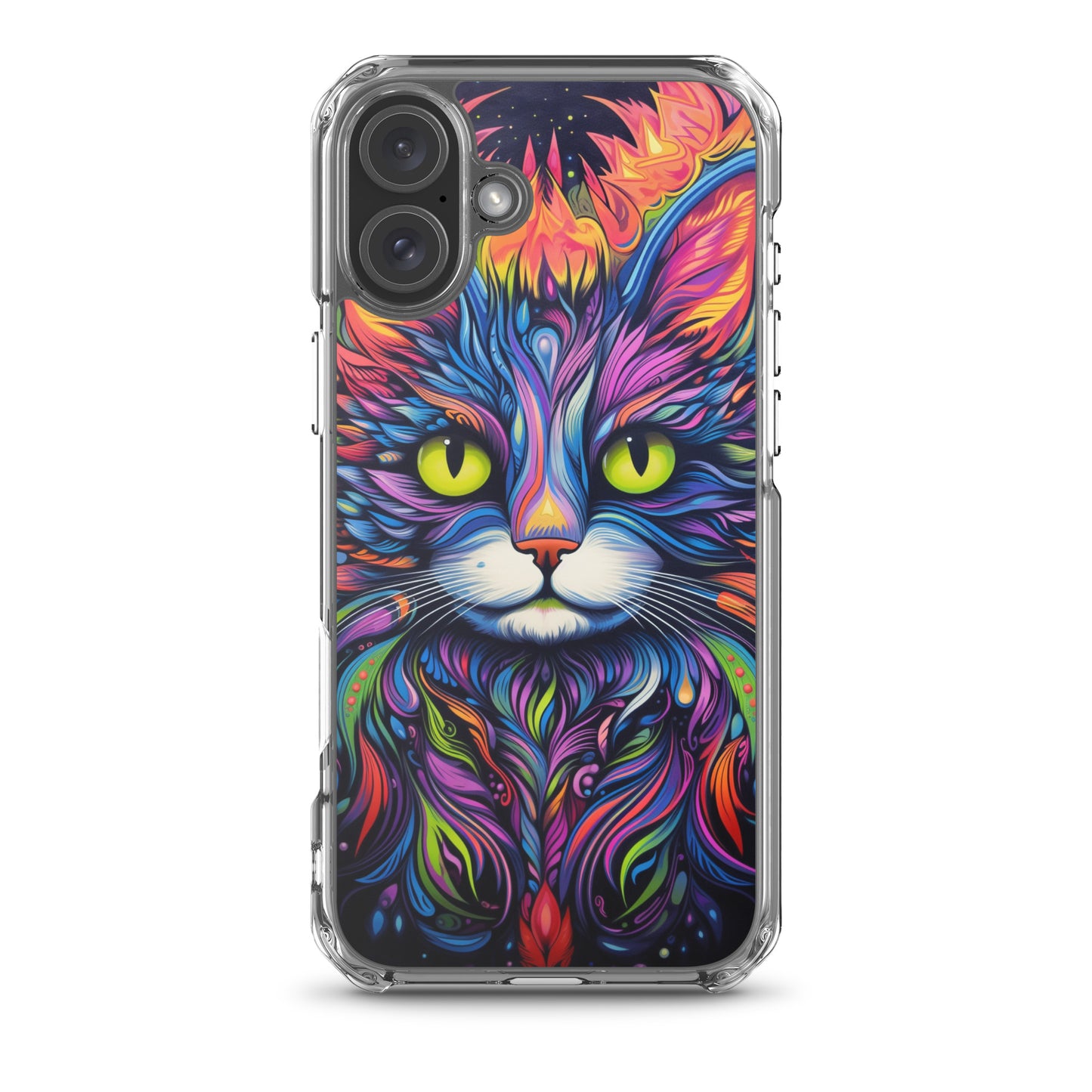 Psychedelic Cat iPhone Case