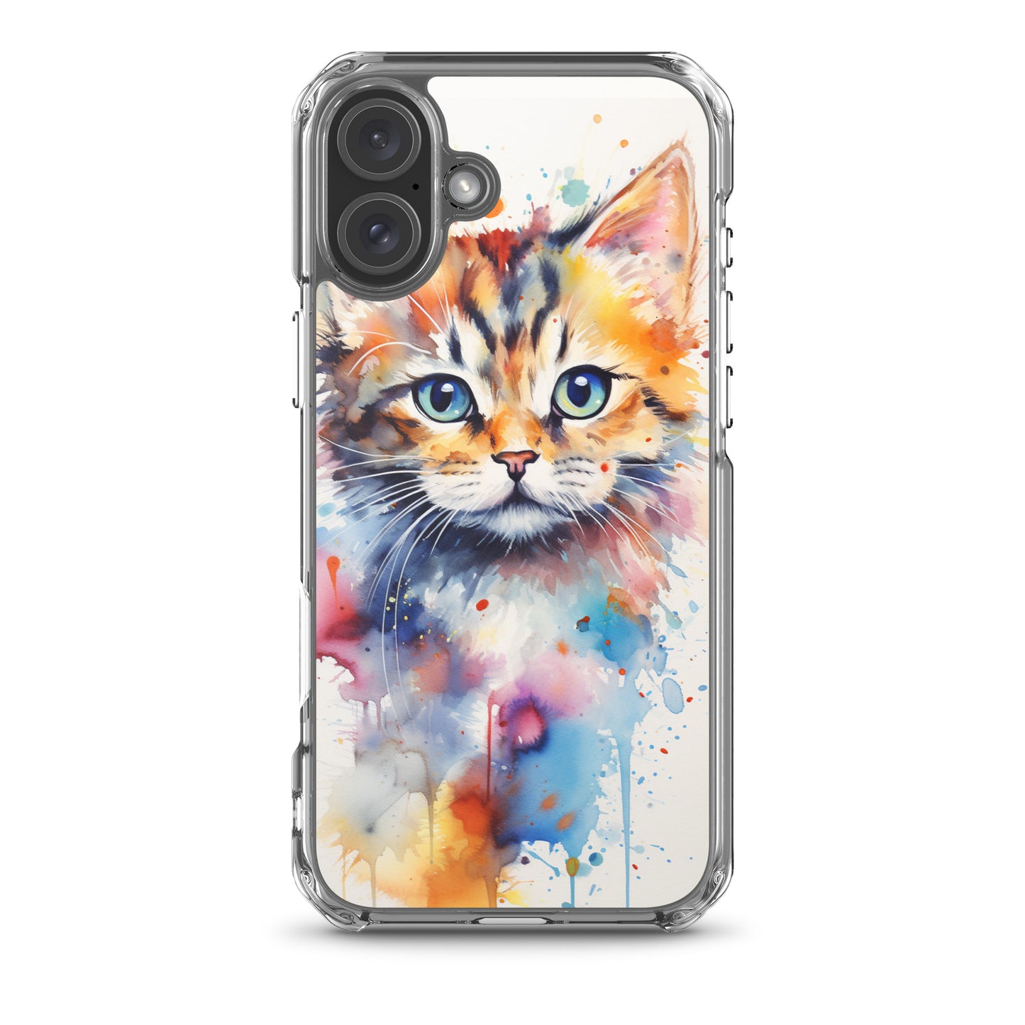 Watercolor Kitty Cat iPhone Case