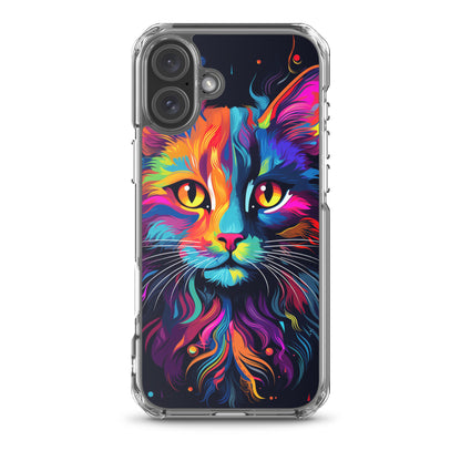 Day Glo Cat iPhone Case