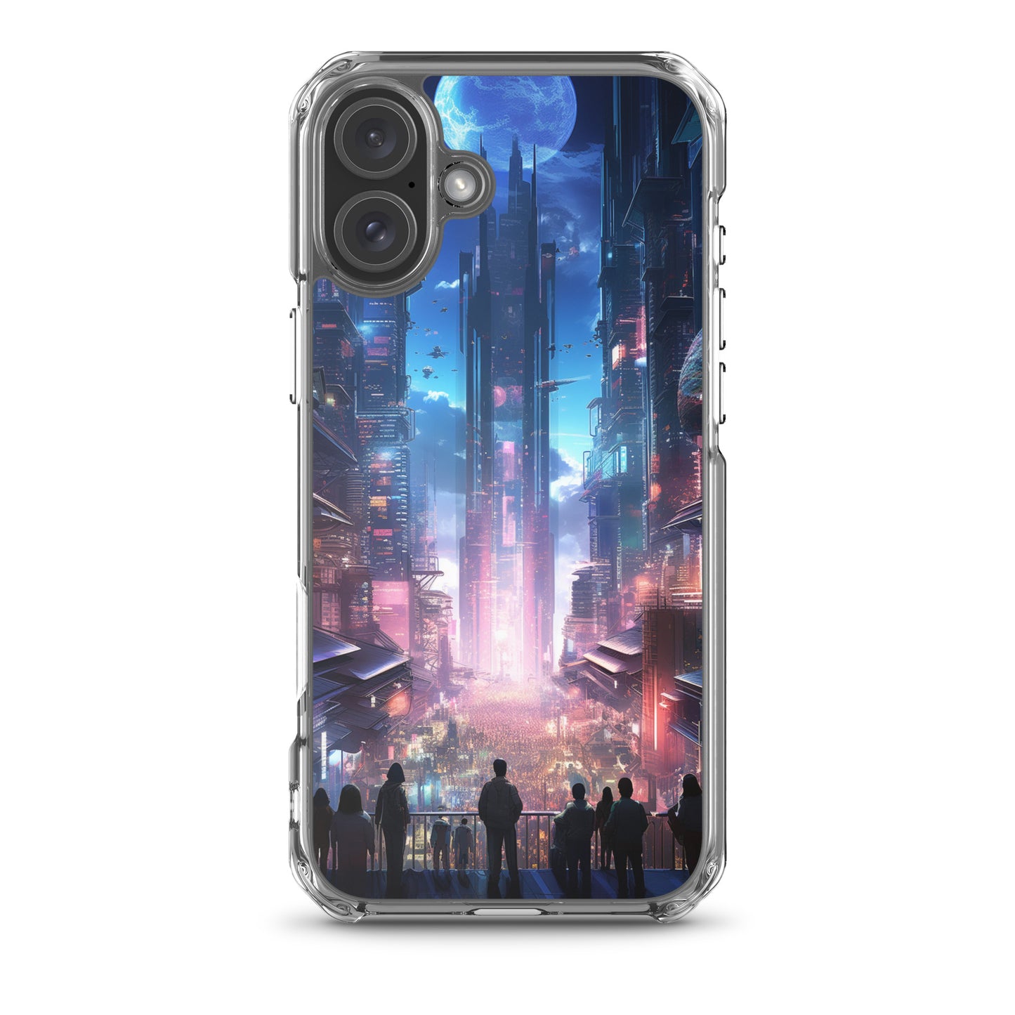 Cyberpunk Cityscape iPhone Case