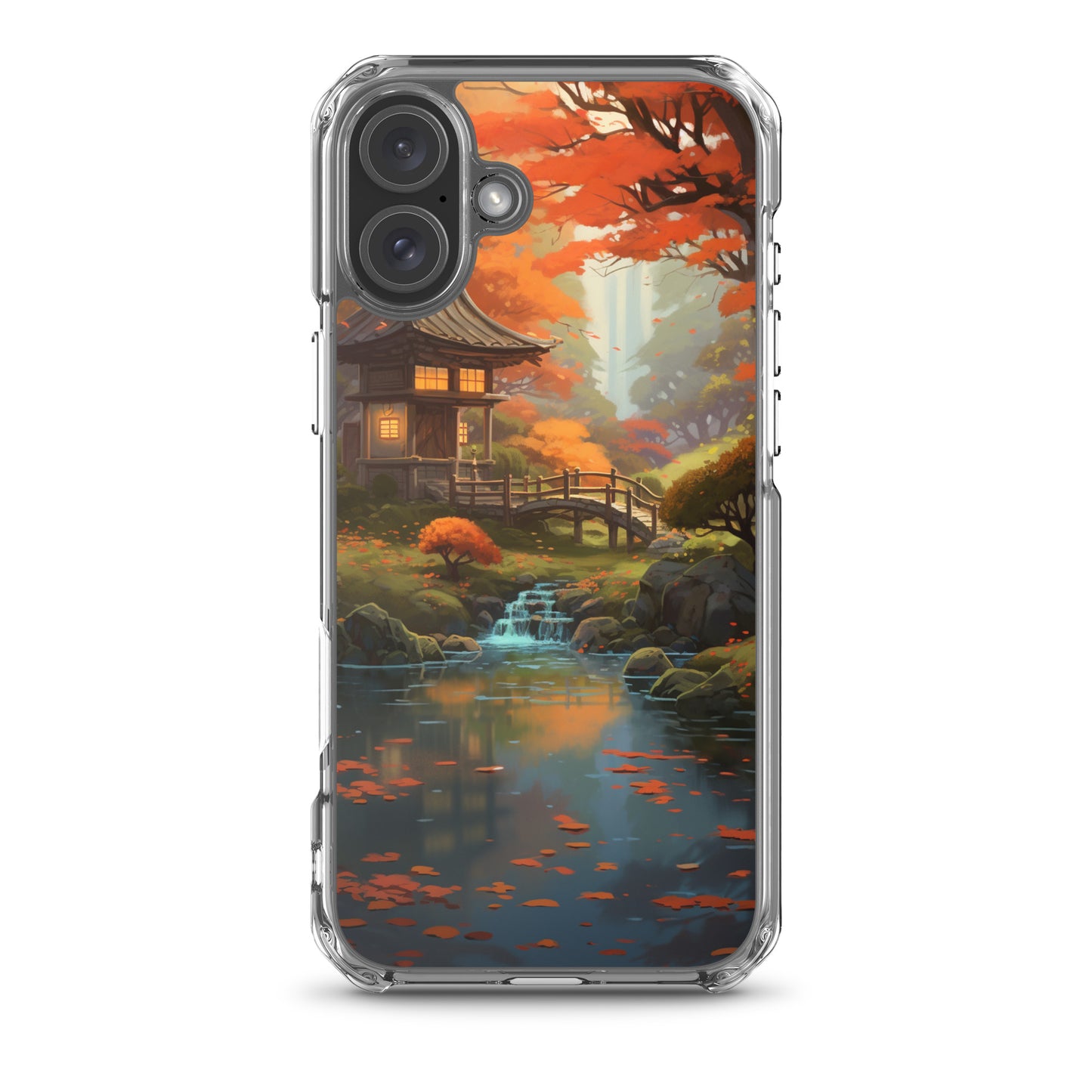 Japanese Garden in Autumn iPhone Case