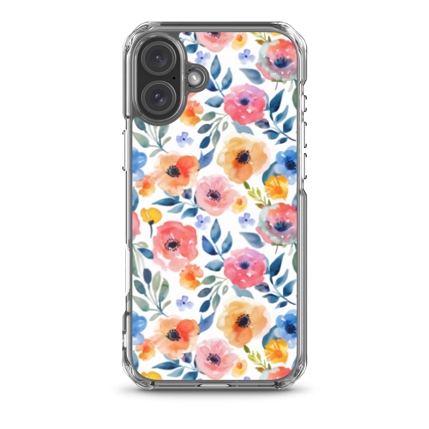 iPhone Case Colorful Watercolor Floral Pattern
