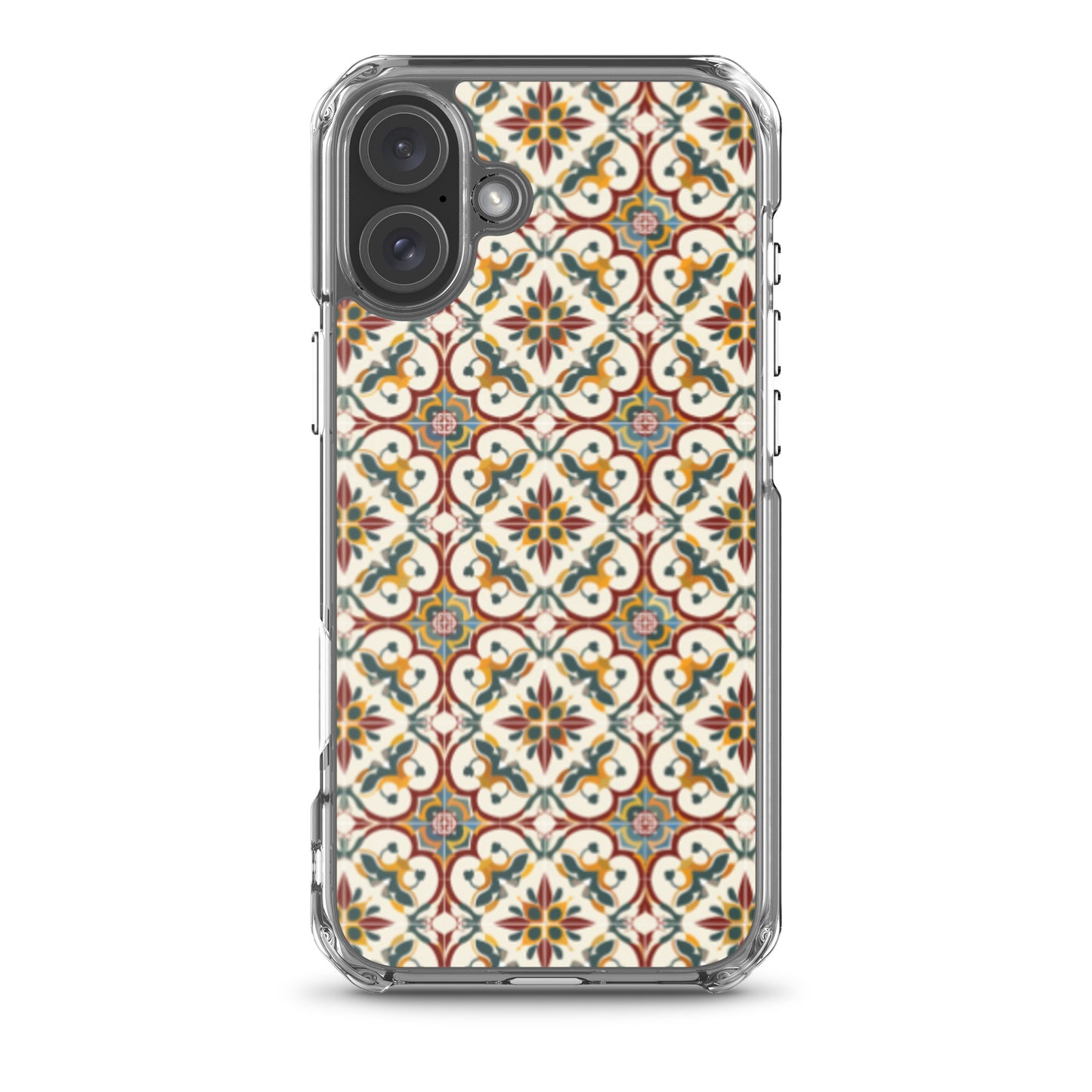 iPhone Case Classic Victorian Tile Red