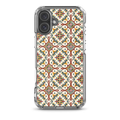 iPhone Case Classic Victorian Tile Red